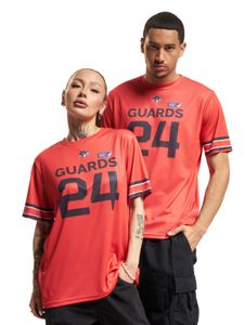 European League Of Football Helvetic Guards Unisex Trikot mit „GUARDS 24“ Aufdruck Sport-Shirt Rot European League Of Football Helvetic Guards Unisex Trikot mit „GUARDS 24“ Aufdruck Sport-Shirt Rot