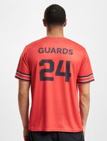 European League Of Football Helvetic Guards Unisex Trikot mit „GUARDS 24“ Aufdruck Sport-Shirt Rot