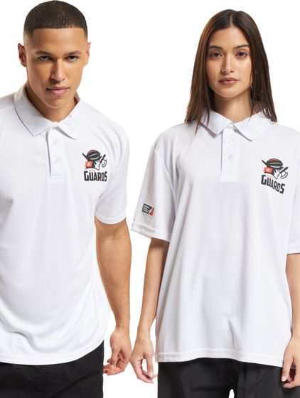 European League Of Football ELF Helvetic Guards PoloShirts leuchtend weiß