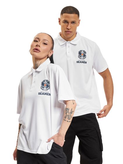 European League Of Football Milano Seamen PoloShirts leuchtend weiß
