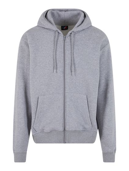 Felpa con cappuccio con zip della European League Of Football, grigio melange