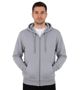 European League Of Football Blank Zip Hoodies gray melange European League Of Football Blank Zip Hoodies gray melange