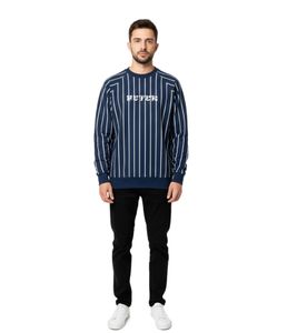 Felpa da uomo Futur Raglan Crew Pin di alta qualità con design moderno e maniche raglan, blu