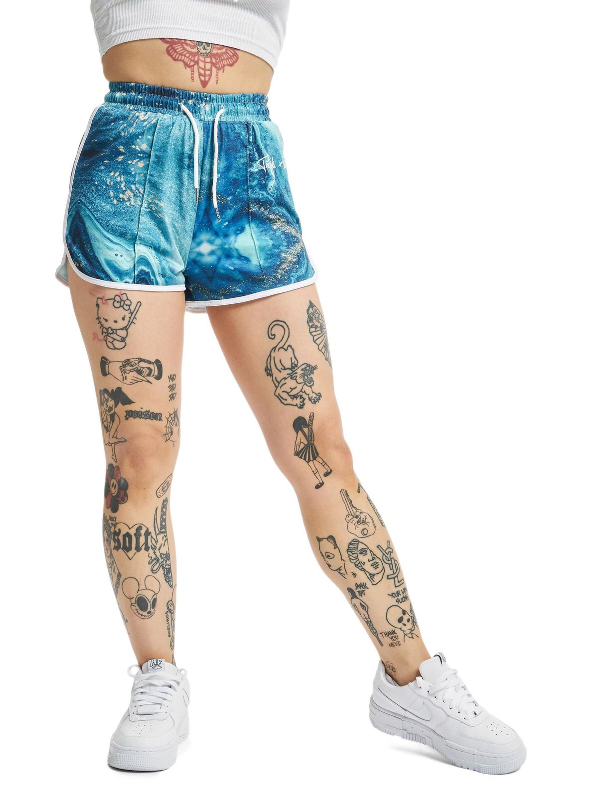 Project X Paris Liquid Gradient Short blu