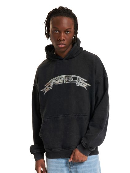 Favela Industrial Hoodies schwarz gewaschen