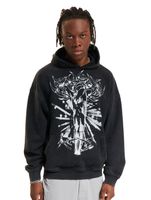 Favela Dawn Black Washed Hoodies schwarz gewaschen
