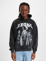 Favela Angst Hoodies schwarz gewaschen