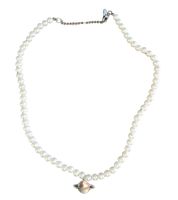 fainz Unisex Pearl Kette mit Planet Perlen 