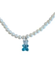 fainz Unisex Perlenkette mit Bär Wasserfall