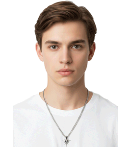 Collier unisexe fainz Spike Heart - Audacieux et original - Acier inoxydable