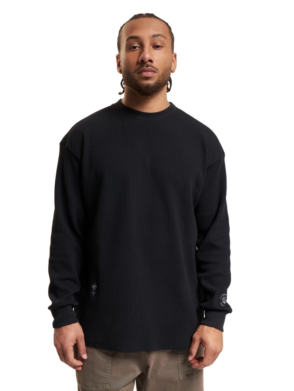 FLOWERS FOR SOCIETY maglia a maniche lunghe nera