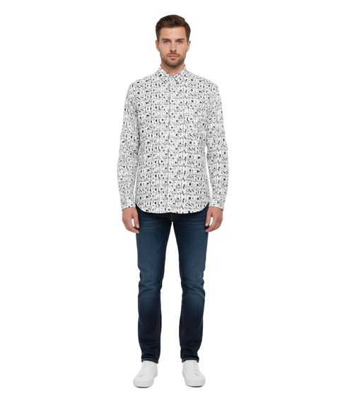 CDG Hemd FH-B029-W21 Print E Shirt Baumwollhemd