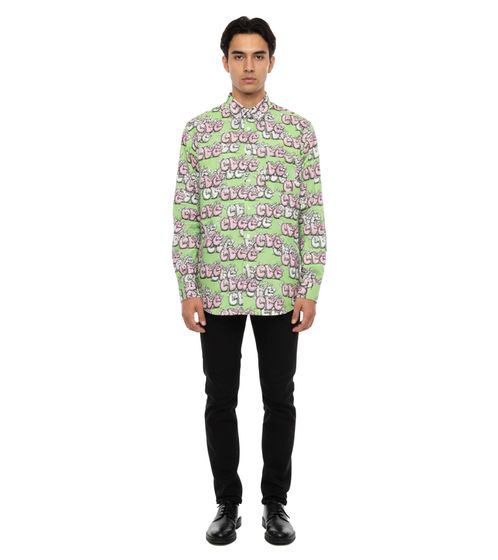 Camicia da uomo CDG FH-B033-W21 in cotone con stampa G