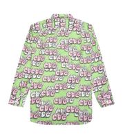 Camicia da uomo CDG FH-B033-W21 in cotone con stampa G