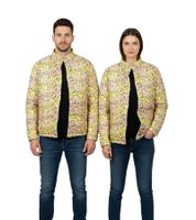 Chaqueta unisex estampada Comme des Garçons SHIRT FH-J006-W21. Chaqueta de diseño de alta calidad con un estampado artístico integral, multicolor