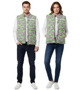 Comme des Garçons Shirt Fh-J007-W21 Print G/B Unisexweste Hochwertige Designerjacke mit künstlerischem Allover-Muster Mehrfarbig
