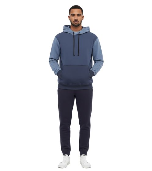 Comme des Garçons Hoodie mit Kängurutasche Kapuzen-Pullover Baumwoll-Pullover Blau