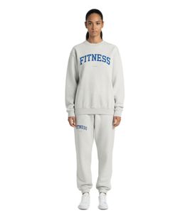 Sporty & Rich Unisex Crewneck Sweatshirt Fitness Grau/Königsblau Gelb