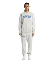 Sporty & Rich Unisex Crewneck Sweatshirt Fitness Grau/Königsblau Gelb