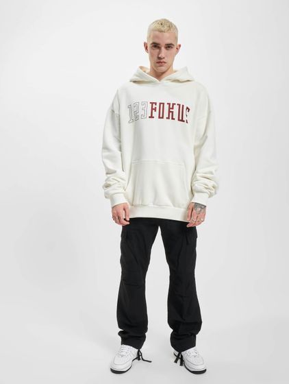 Fokus x Def College Hoodie weiß