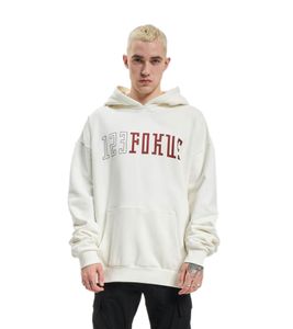 Fokus x Def College Hoodie weiß