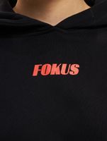 Fokus x Def Racer Hoodie für Herren Kapuzen-Pullover mit Kängurutasche Sweater Schwarz/Rot