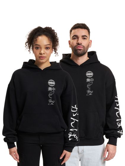 Fokus x Def World Hoodies schwarz/offwhite