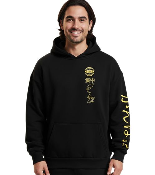 FOKUS x DEF World Herren Hoodies schwarz/gelb