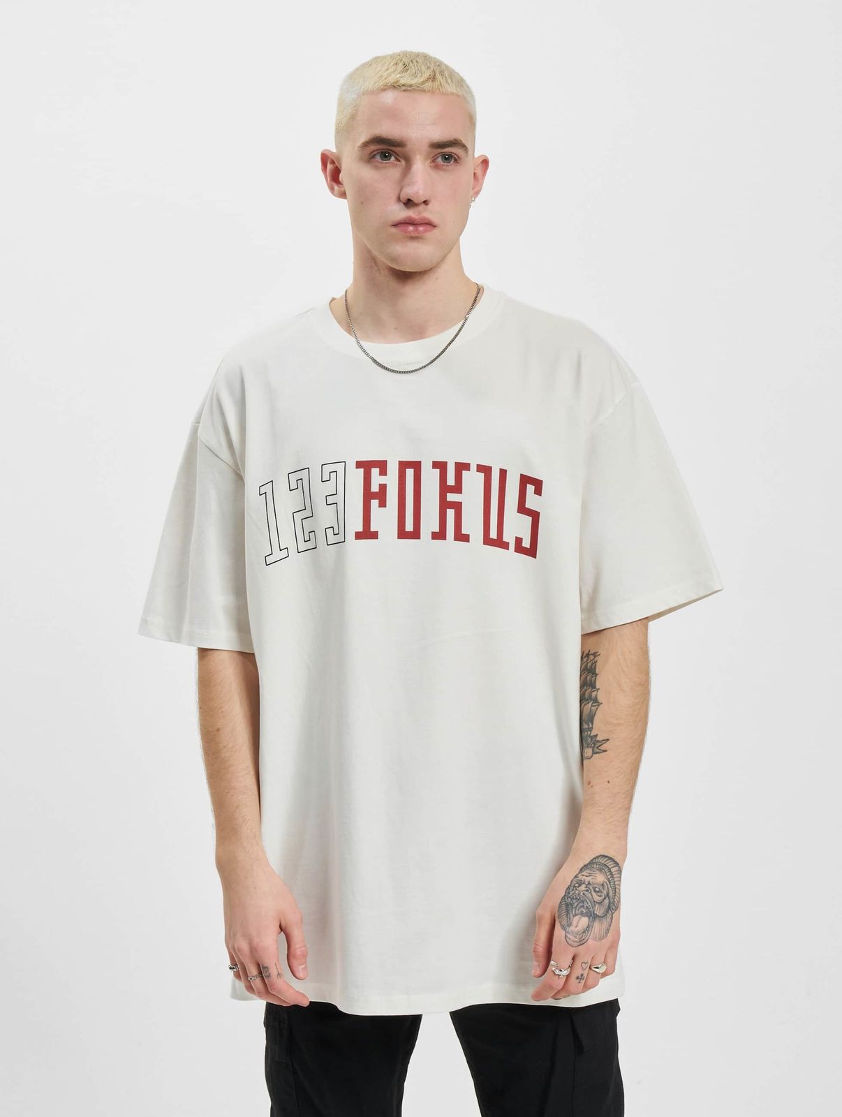 Maglietta Fokus x Def College bianca