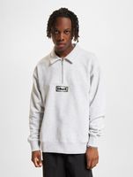 HUF Slate Quarter Zip Fleece Pullover gray melange HUF Slate Quarter Zip Fleece Pullover gray melange