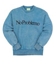 Felpa Aries No Problemo da uomo: pullover morbido e di alta qualità per un comfort moderno, blu