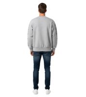 Aries Reflective Column Sweatshirt Herren Designer-Sweatshirt mit reflektierendem Column-Print Logo Grau