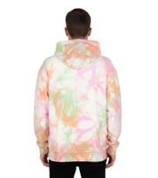Felpa con cappuccio da uomo Aries Tie-Dye "Temple" con coulisse e tasca a marsupio, con stampa del logo in vari colori