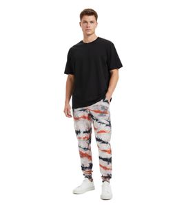 Pantalon de jogging homme Aries « No Problemo », effet tie-dye, coupe décontractée et confortable, multicolore