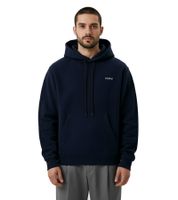 Felpa con cappuccio da uomo Marni con piccolo logo ricamato sul petto, felpa firmata, blu navy