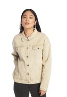 Missguided oversized denim jacket in sand Missguided oversized denim jacket in sand