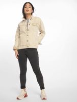 Missguided oversized denim jacket in sand Missguided oversized denim jacket in sand