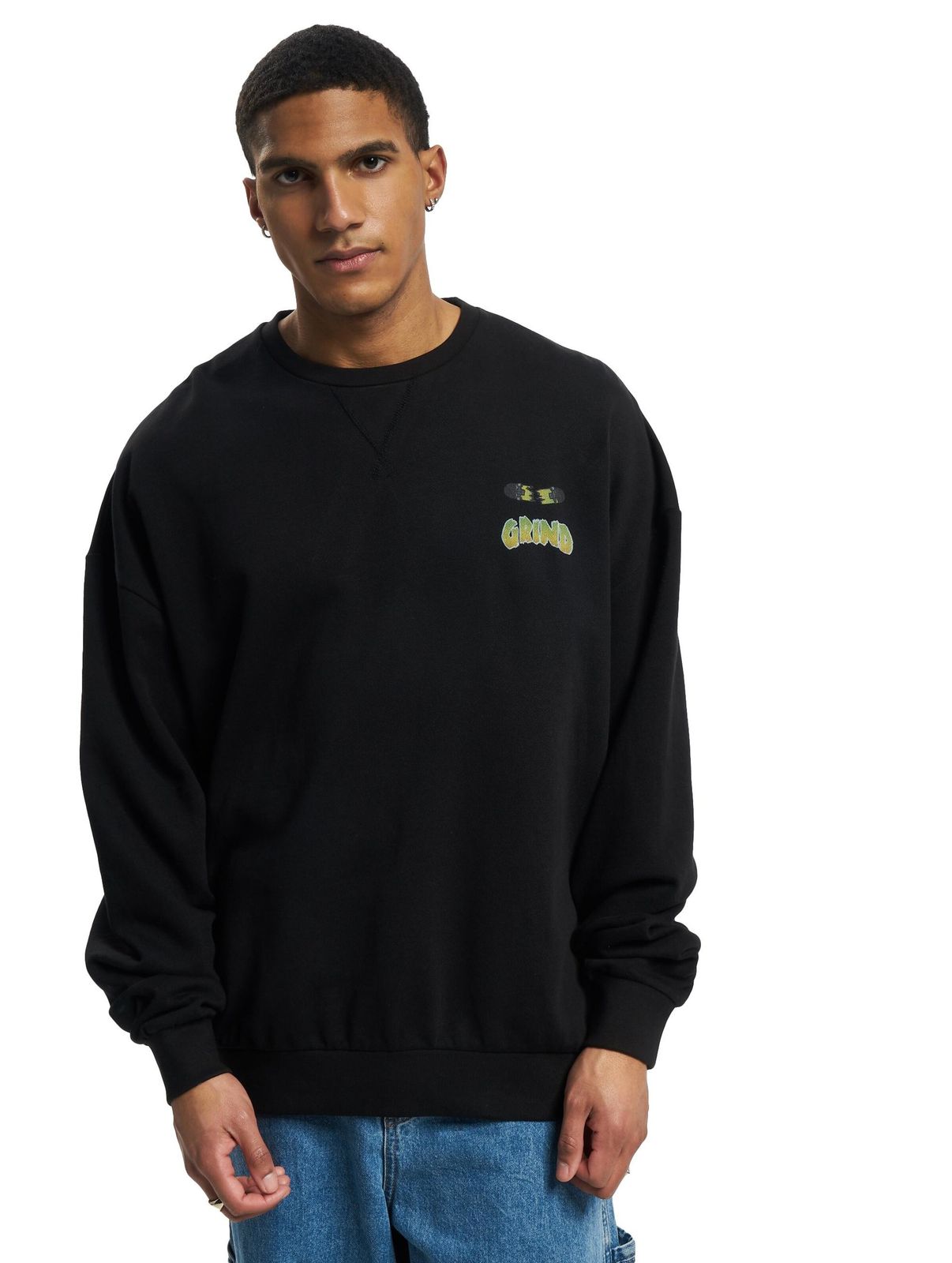 Maglione con scollo a R inquietante GRIND Inc nero