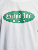 T-shirt blanc avec logo GRIND Inc. Oldschool