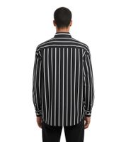 Chemise rayée oversize pour homme Ami Alexandre Mattiussi, design intemporel, noir et blanc