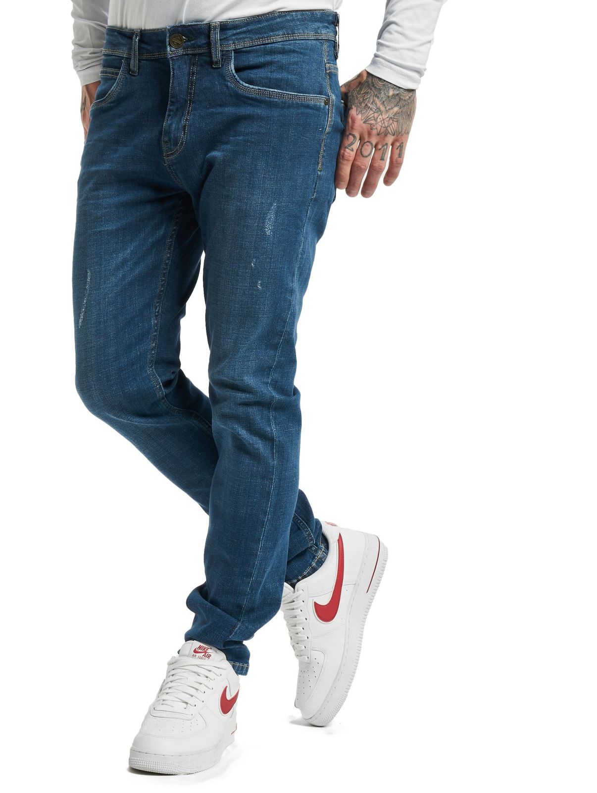 Jeans slim fit SUBLEVEL in cotone blu