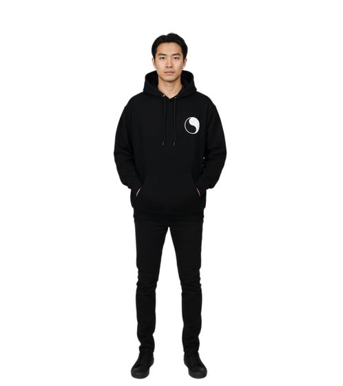 Free & Easy Don't Trip OG Kapuzenpullover für Herren Klassischer Hoodie mit Front-Print & relaxed Fit Schwarz