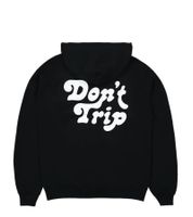 Free & Easy Don't Trip OG Kapuzenpullover für Herren Klassischer Hoodie mit Front-Print & relaxed Fit Schwarz