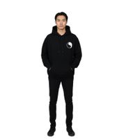 Free & Easy Don't Trip OG Kapuzenpullover für Herren Klassischer Hoodie mit Front-Print & relaxed Fit Schwarz