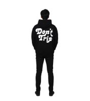 Free & Easy Don't Trip OG Kapuzenpullover für Herren Klassischer Hoodie mit Front-Print & relaxed Fit Schwarz