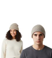 Berretto unisex classico BARO Hemingway in lana merino, berretto lavorato a maglia, semplice cappello invernale, grigio scuro