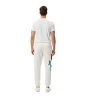 Pantalon de survêtement polaire épais Free & Easy Poppy pour homme : Pantalon polaire confortable avec taille élastique et coupe décontractée, blanc