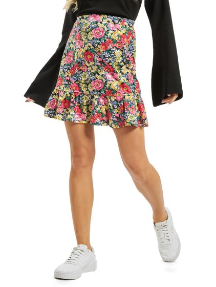 Glamorous Flower Skirt farbig