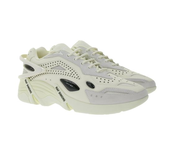 Raf Simons Cylon-21 Men's Designer Sneakers with a Futuristic Look, Off-White/Gray