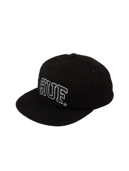 HUF Arch Waffle Cord Snapback Caps schwarz